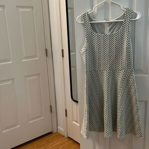 Cream and grey 41 Hawthorne sun dress, size Medium